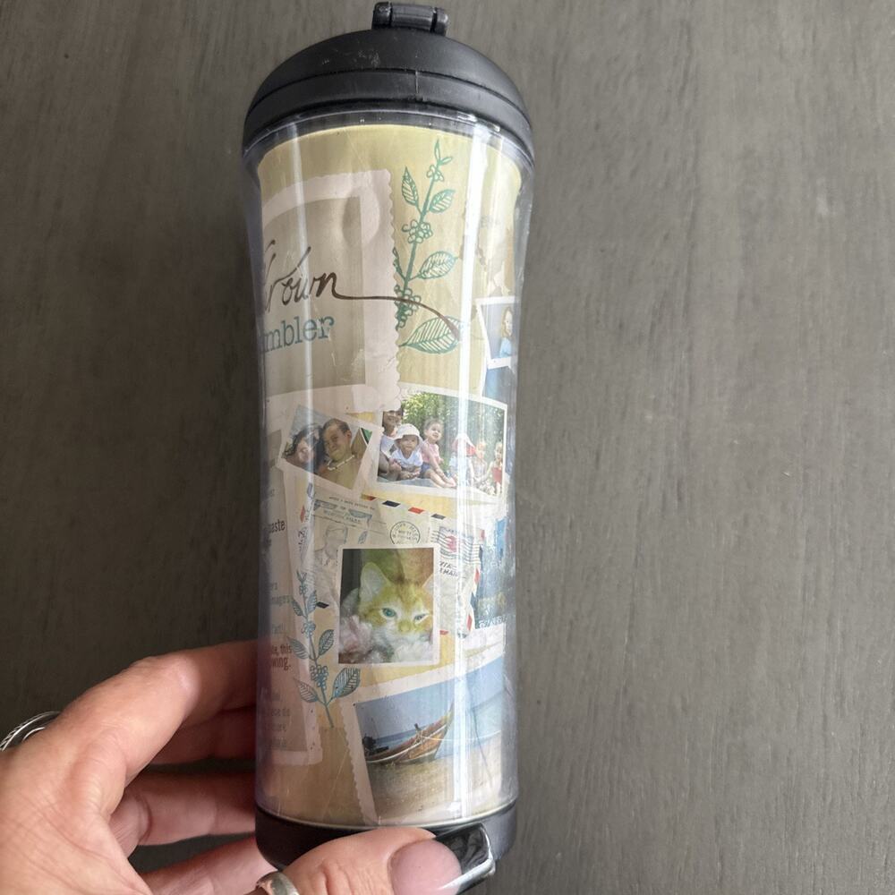 STARBUCKS COFFEE COMPANY 2008 16 oz Plastic Create Your Own Travel Tumblers - Picture 4 of 10
